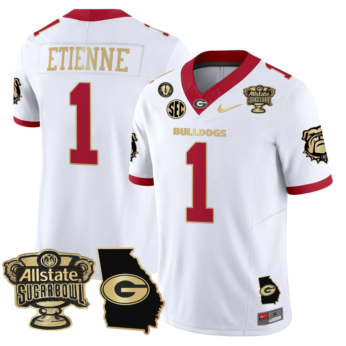 GB 2025 Sugar Bowl & Georgia Map Patch Vapor Limited Jersey