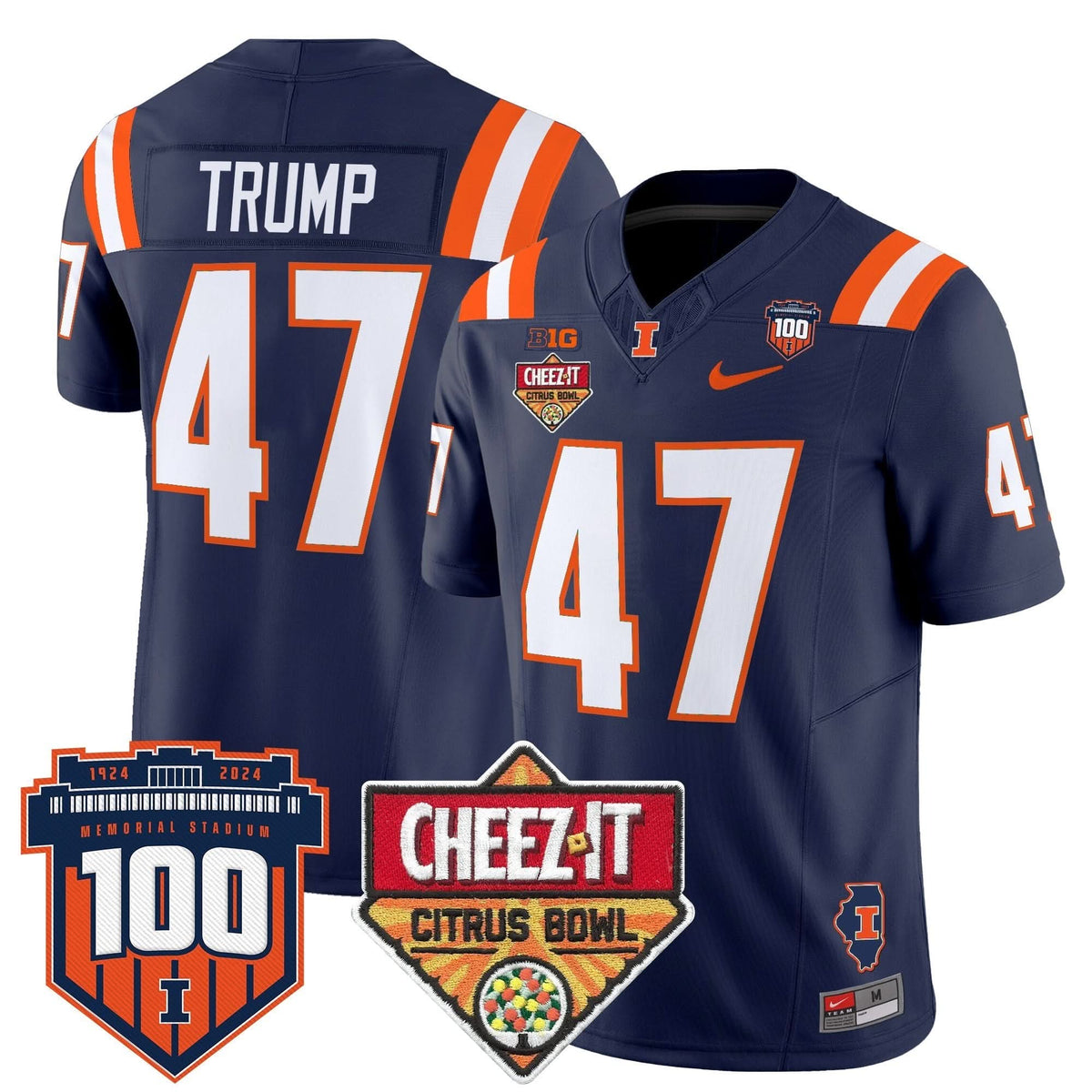 ILL 2025 Cheez-It Citrus Bowl Patch Vapor Limited Jersey
