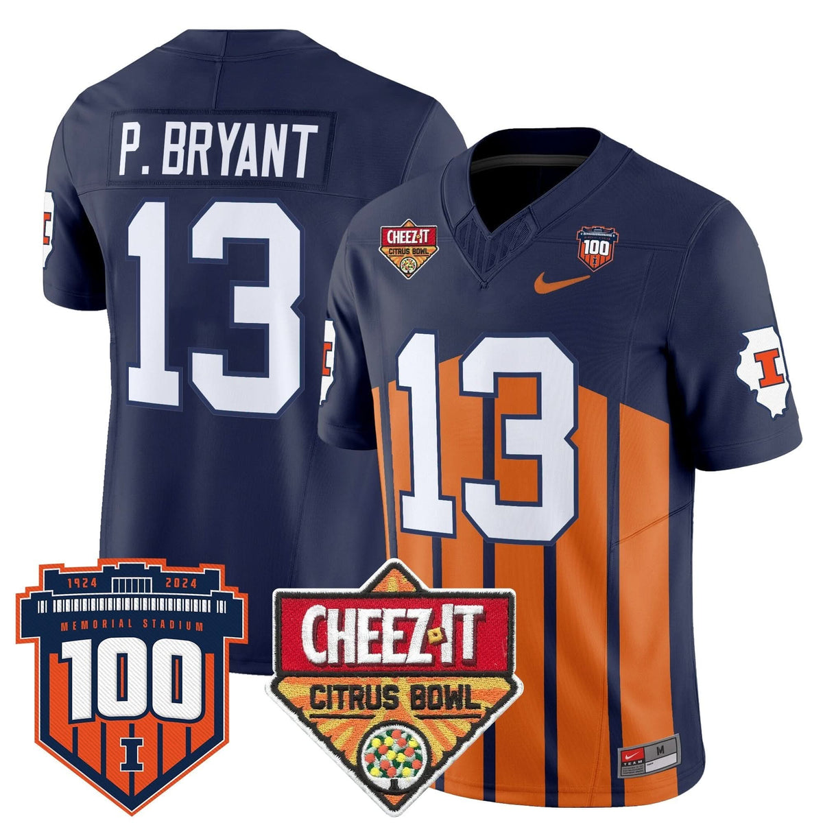 ILL 2025 Cheez-It Citrus Bowl Patch Vapor Limited Jersey