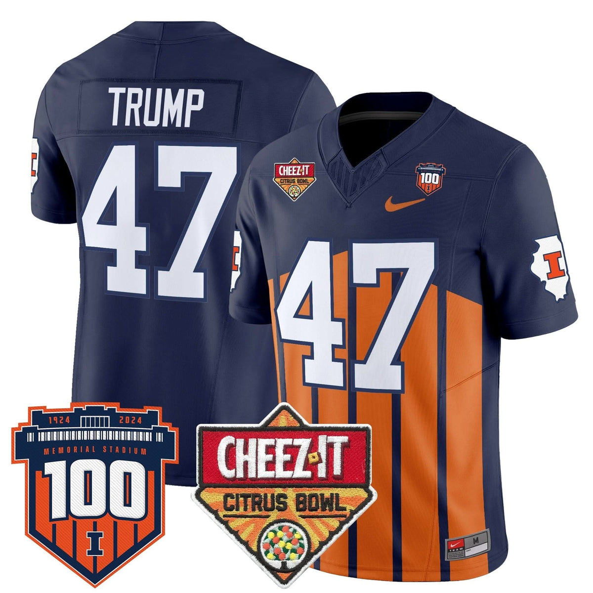 ILL 2025 Cheez-It Citrus Bowl Patch Vapor Limited Jersey
