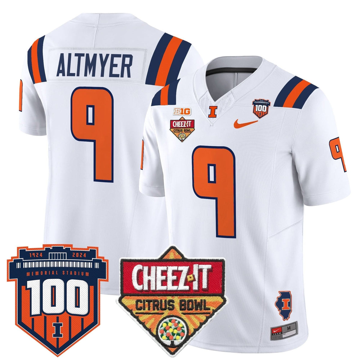 ILL 2025 Cheez-It Citrus Bowl Patch Vapor Limited Jersey