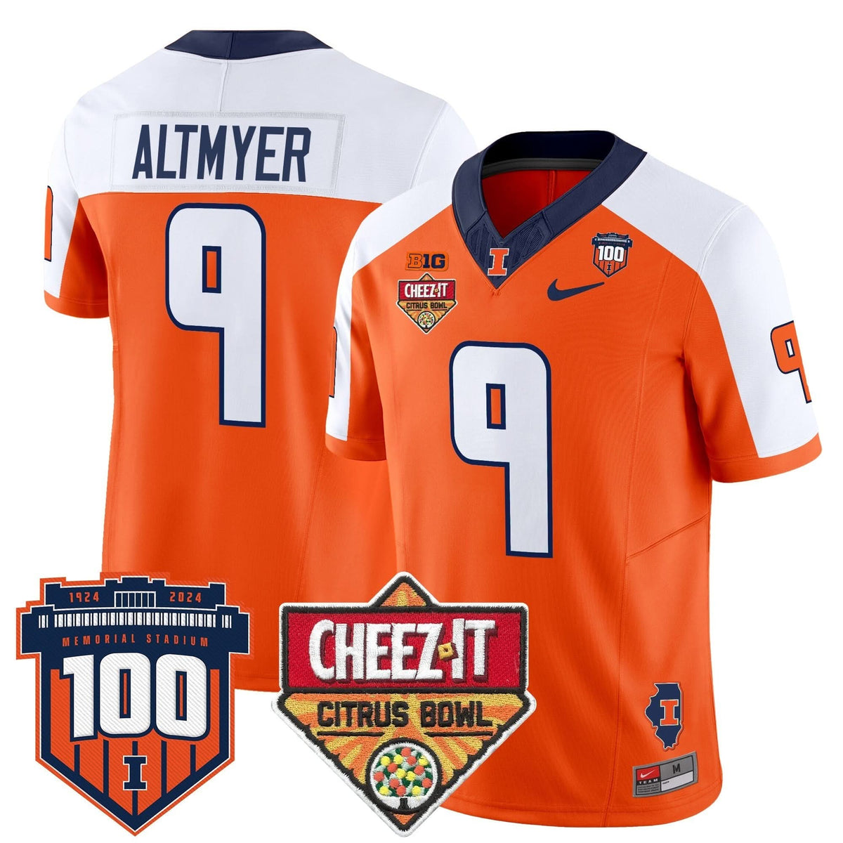 ILL 2025 Cheez-It Citrus Bowl Patch Vapor Limited Jersey