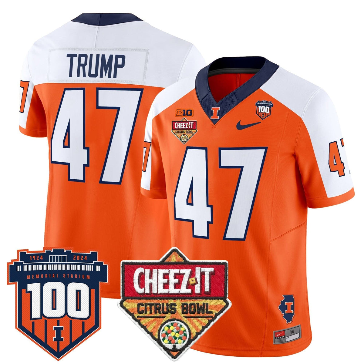 ILL 2025 Cheez-It Citrus Bowl Patch Vapor Limited Jersey