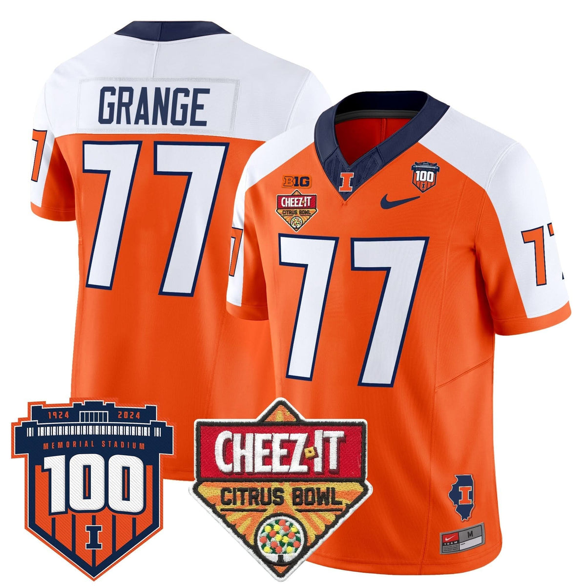 ILL 2025 Cheez-It Citrus Bowl Patch Vapor Limited Jersey