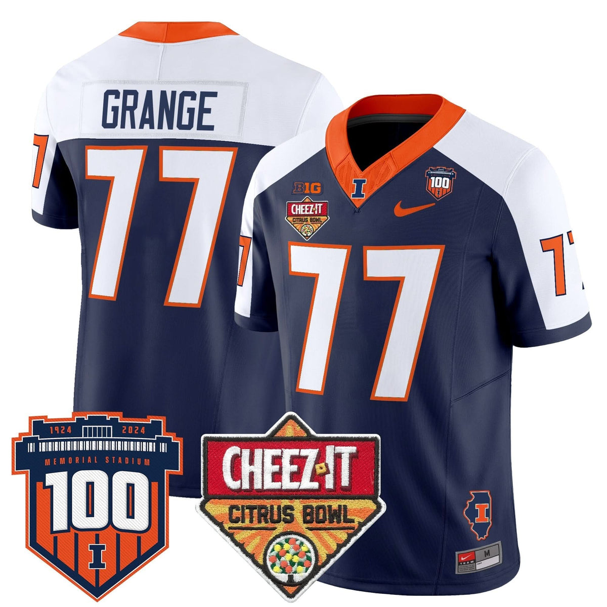 ILL 2025 Cheez-It Citrus Bowl Patch Vapor Limited Jersey