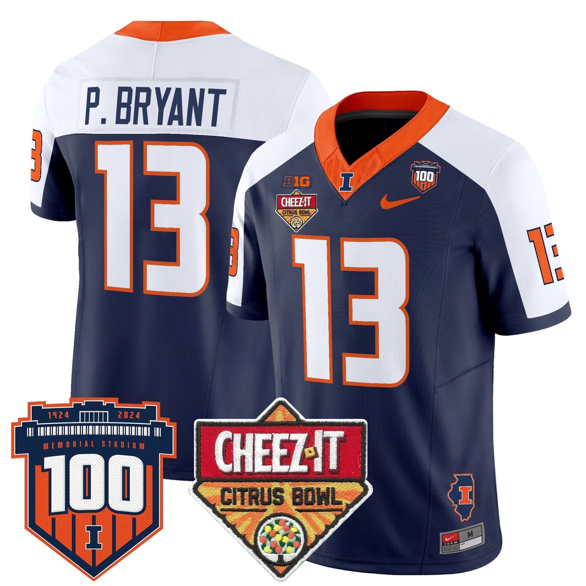 ILL 2025 Cheez-It Citrus Bowl Patch Vapor Limited Jersey