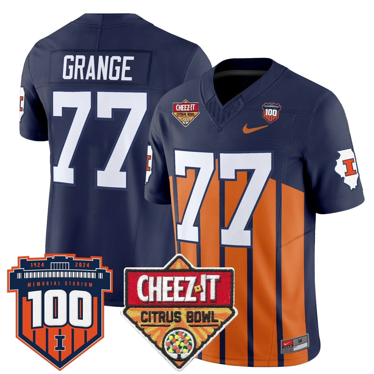 ILL 2025 Cheez-It Citrus Bowl Patch Vapor Limited Jersey
