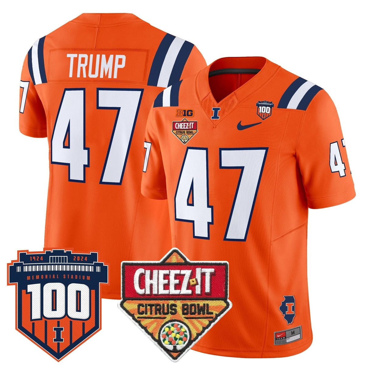 ILL 2025 Cheez-It Citrus Bowl Patch Vapor Limited Jersey
