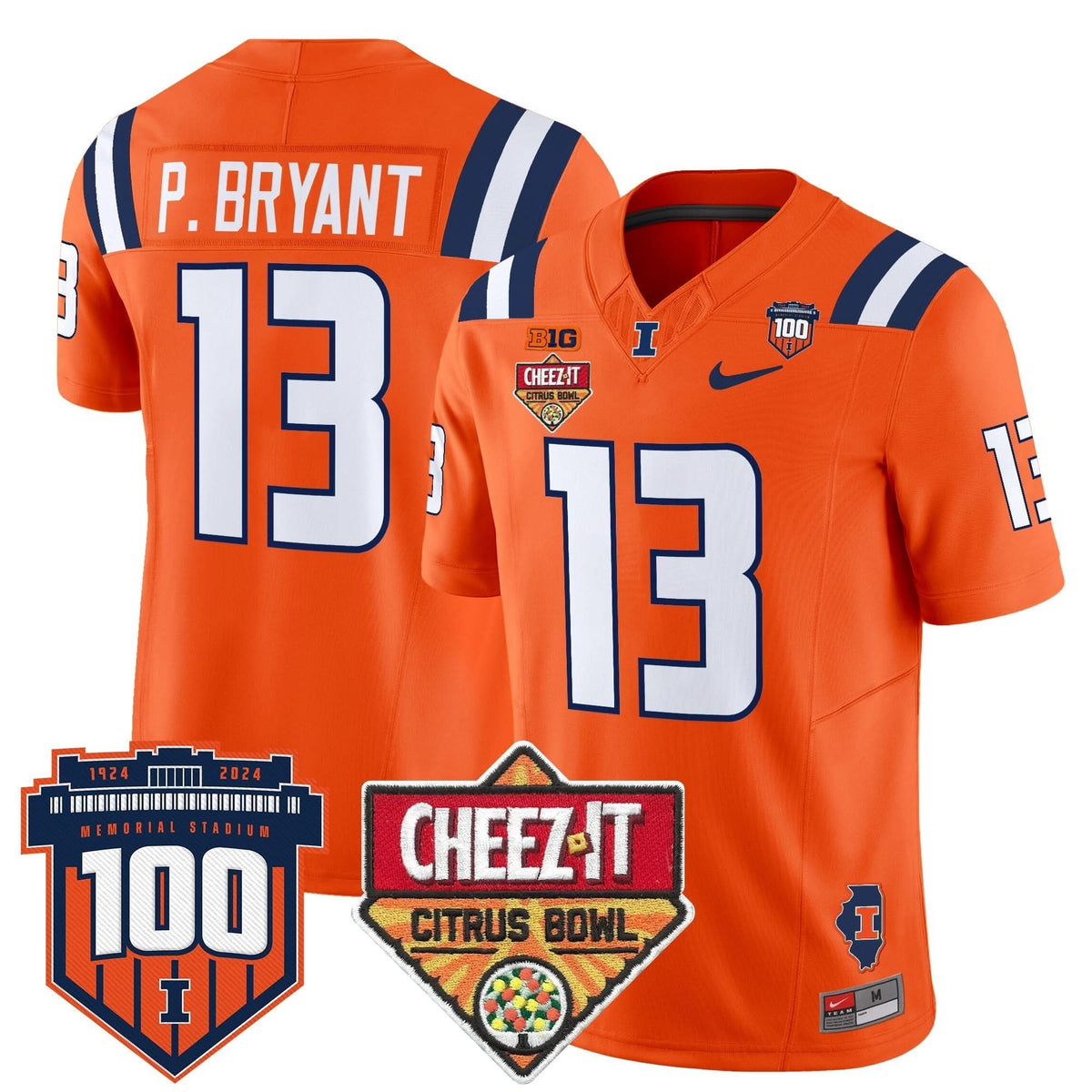 ILL 2025 Cheez-It Citrus Bowl Patch Vapor Limited Jersey