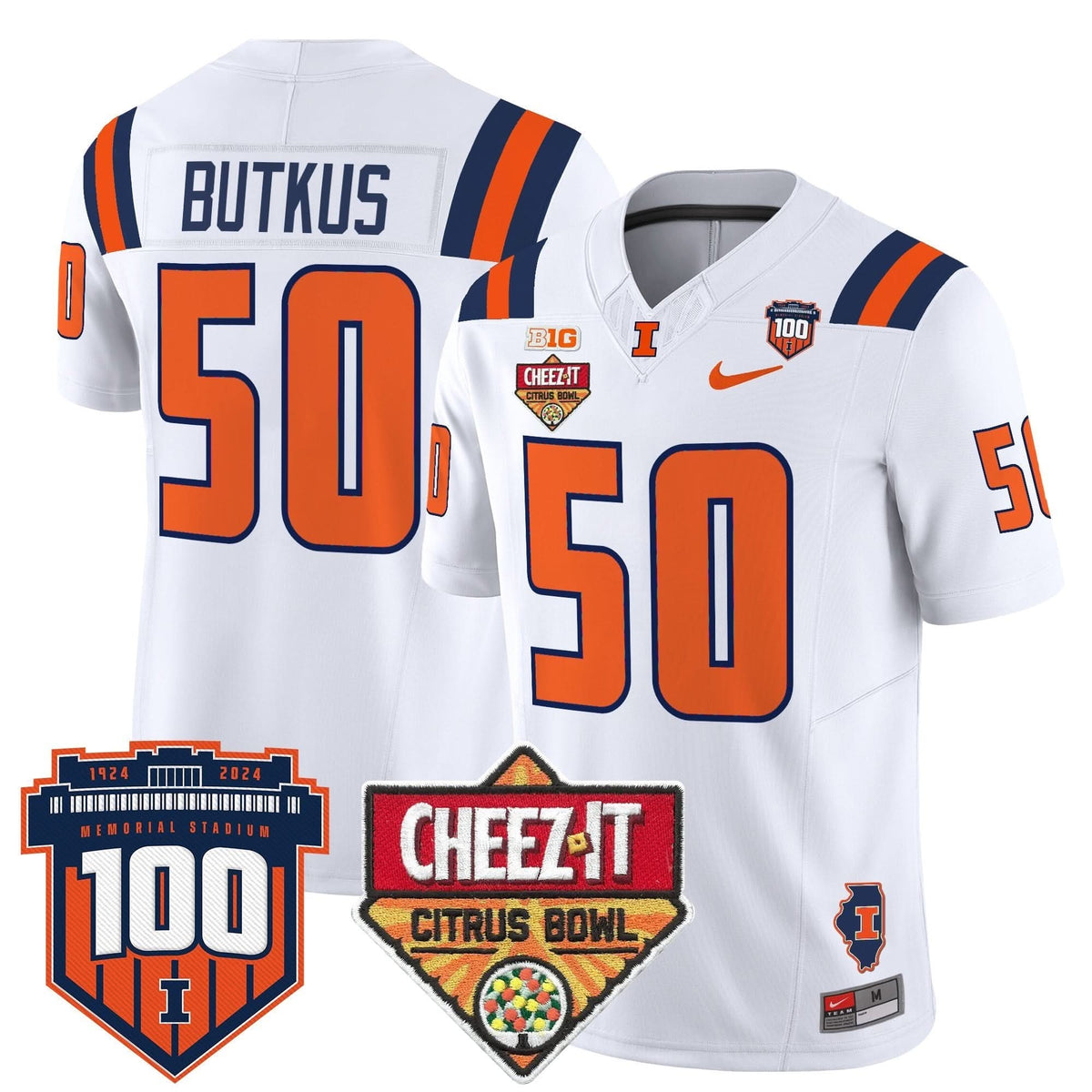 ILL 2025 Cheez-It Citrus Bowl Patch Vapor Limited Jersey