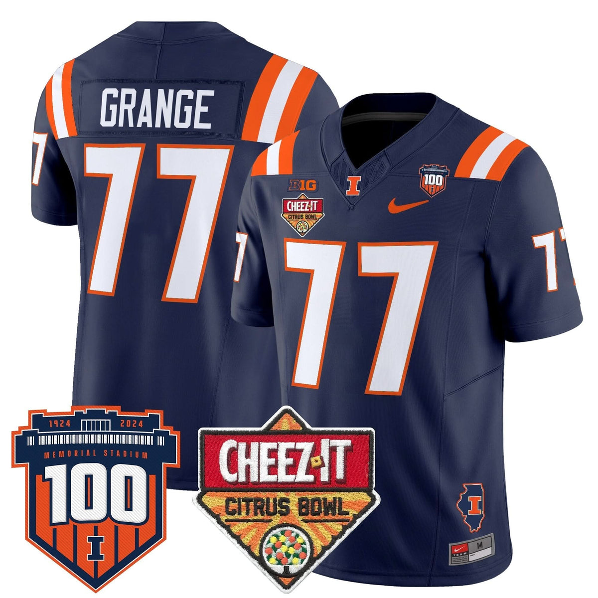 ILL 2025 Cheez-It Citrus Bowl Patch Vapor Limited Jersey