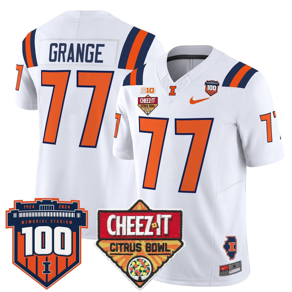 ILL 2025 Cheez-It Citrus Bowl Patch Vapor Limited Jersey
