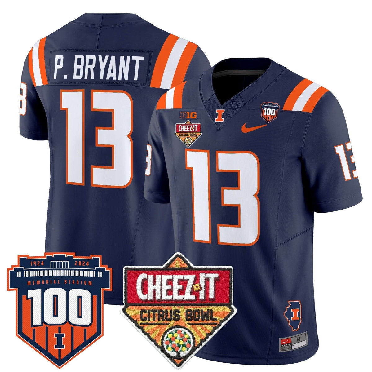 ILL 2025 Cheez-It Citrus Bowl Patch Vapor Limited Jersey