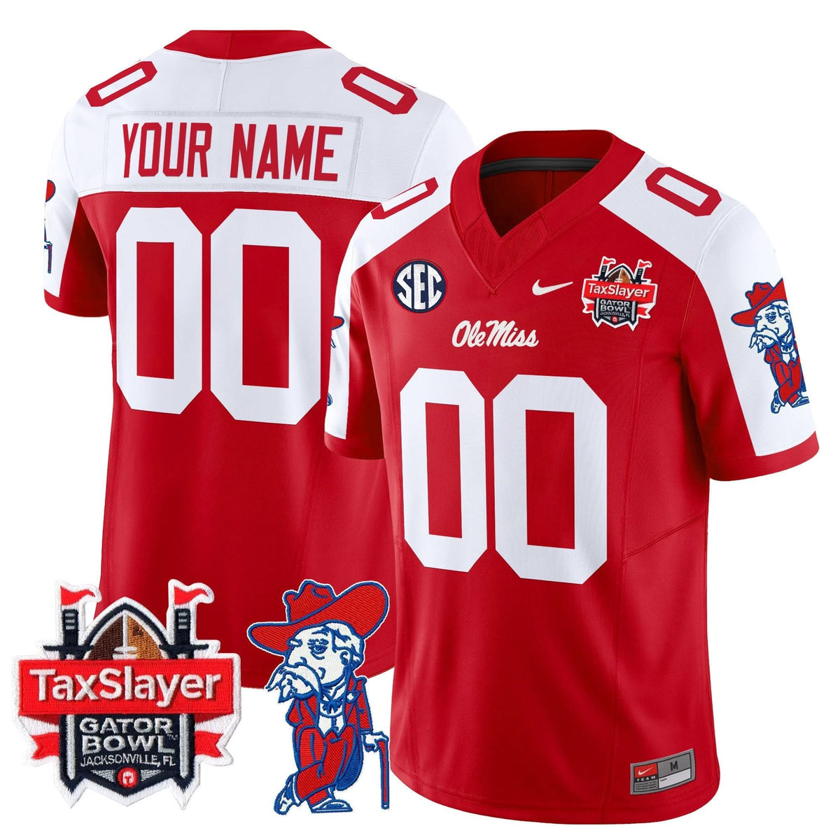 OMB 2024 Gator Bowl Patch Vapor Limited Custom Jersey