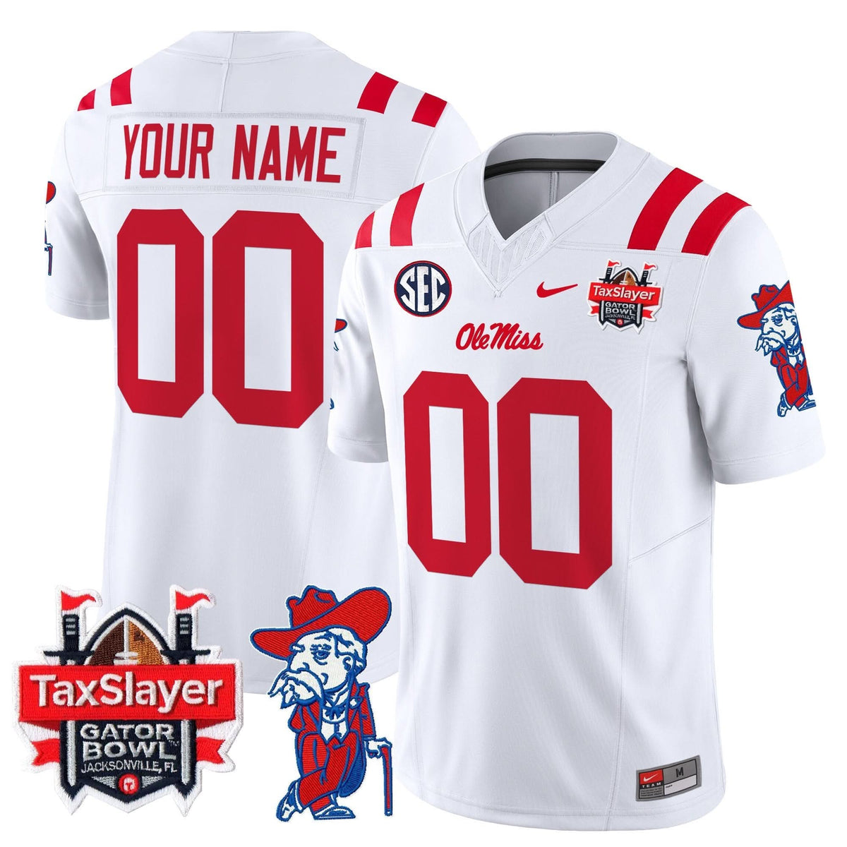 OMB 2025 Gator Bowl Patch Vapor Limited Custom Jersey