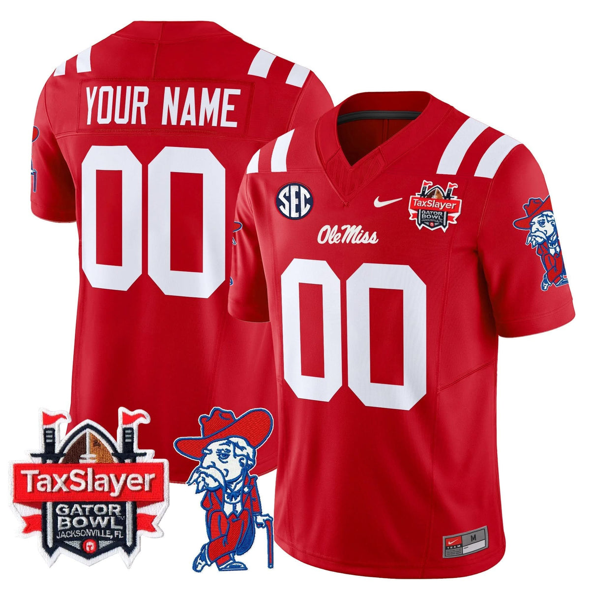 OMB 2024 Gator Bowl Patch Vapor Limited Custom Jersey