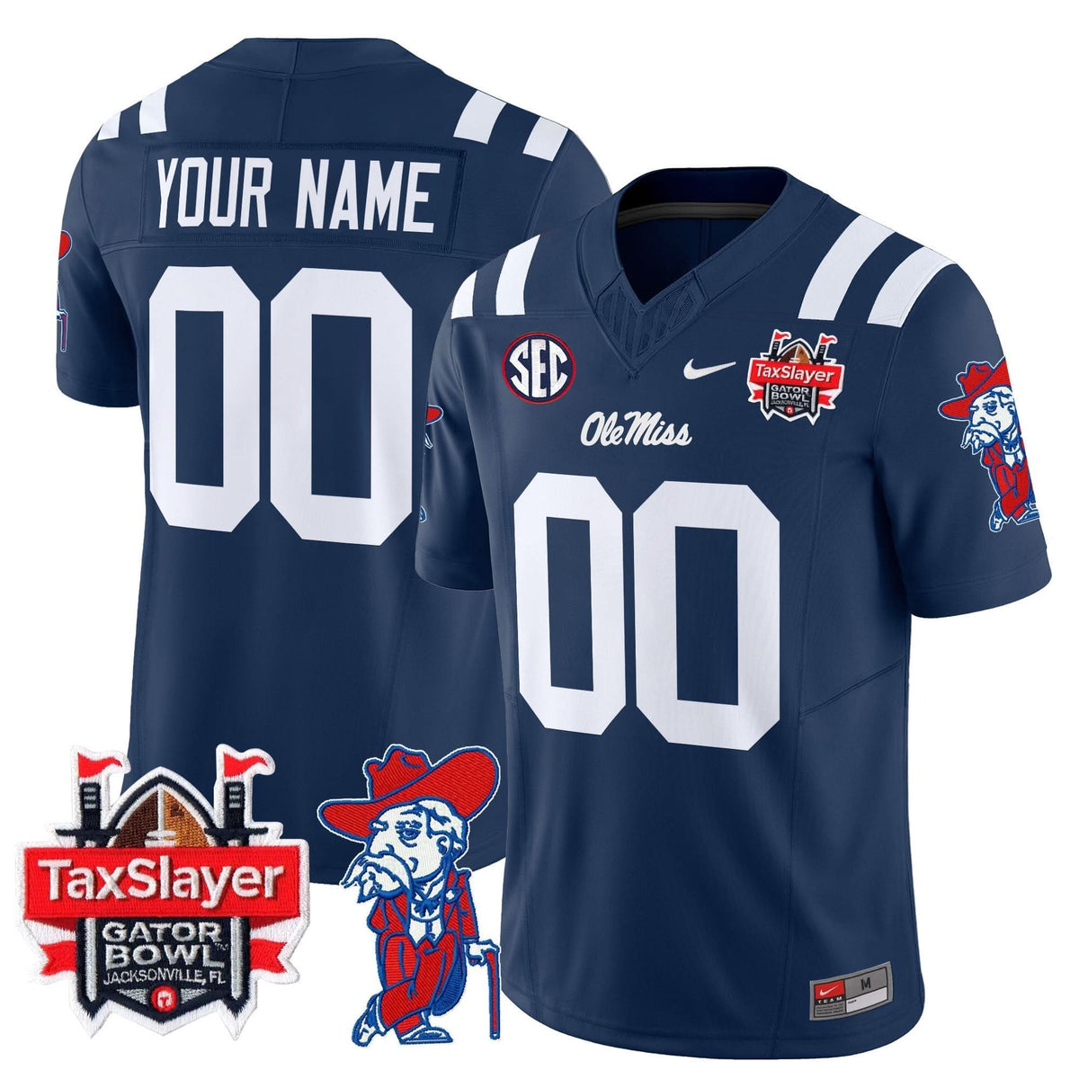 OMB 2025 Gator Bowl Patch Vapor Limited Custom Jersey