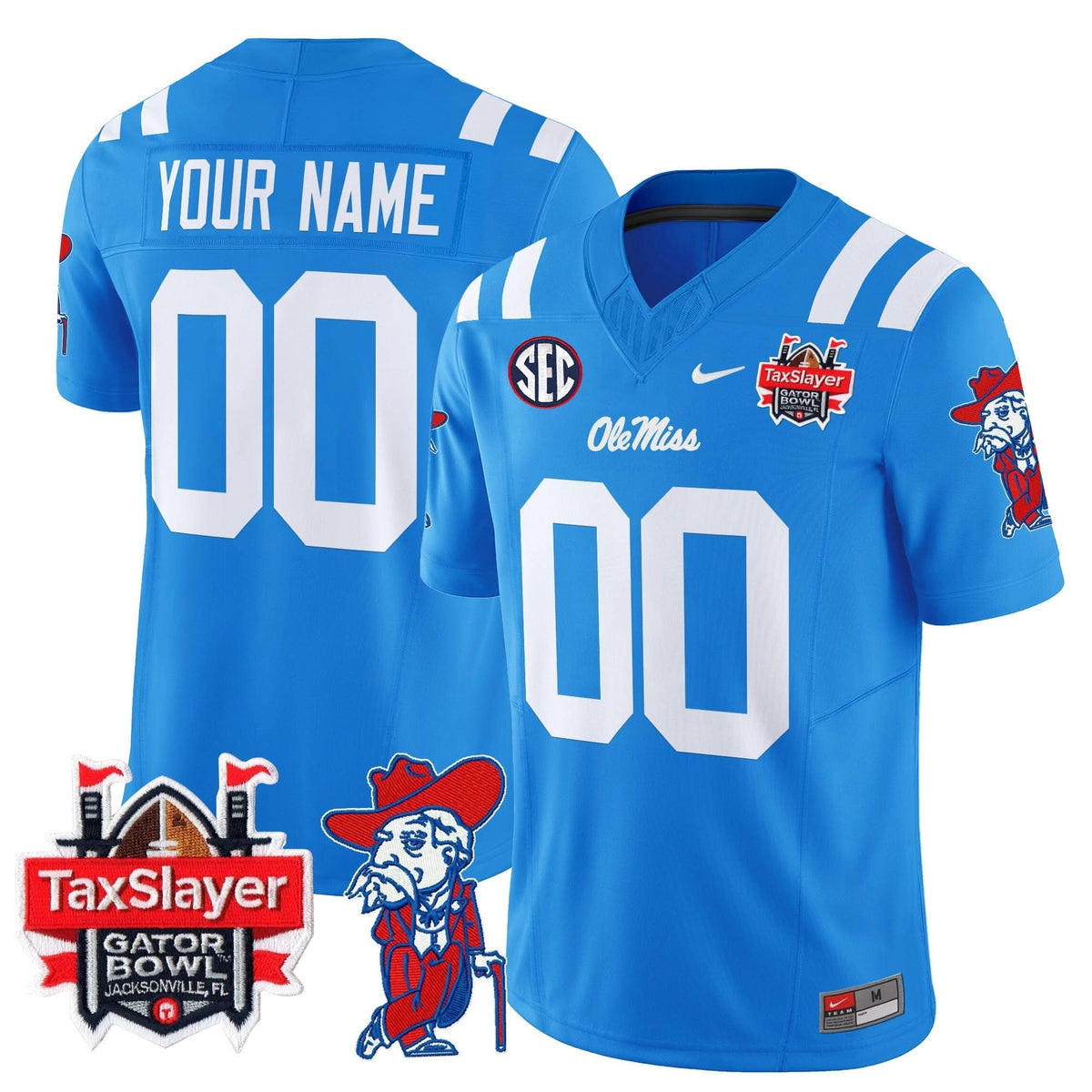 OMB 2025 Gator Bowl Patch Vapor Limited Custom Jersey