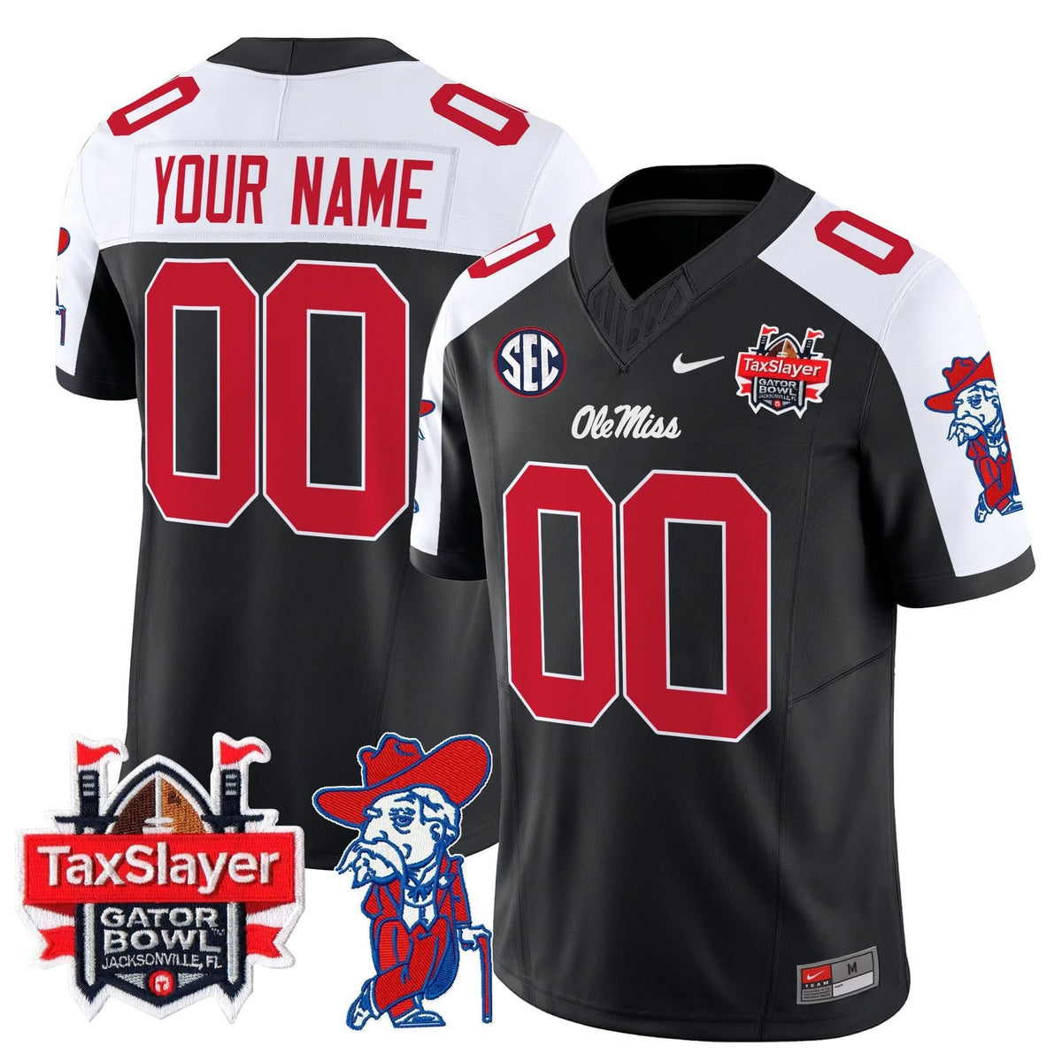 OMB 2025 Gator Bowl Patch Vapor Limited Custom Jersey
