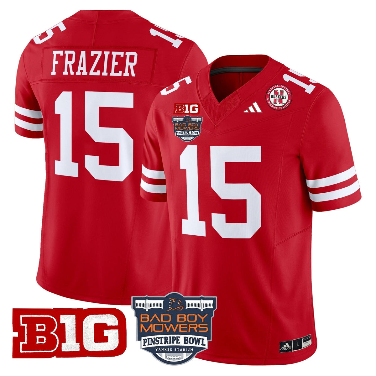 NC 2025 Pinstripe Bowl Patch Vapor Limited Jersey