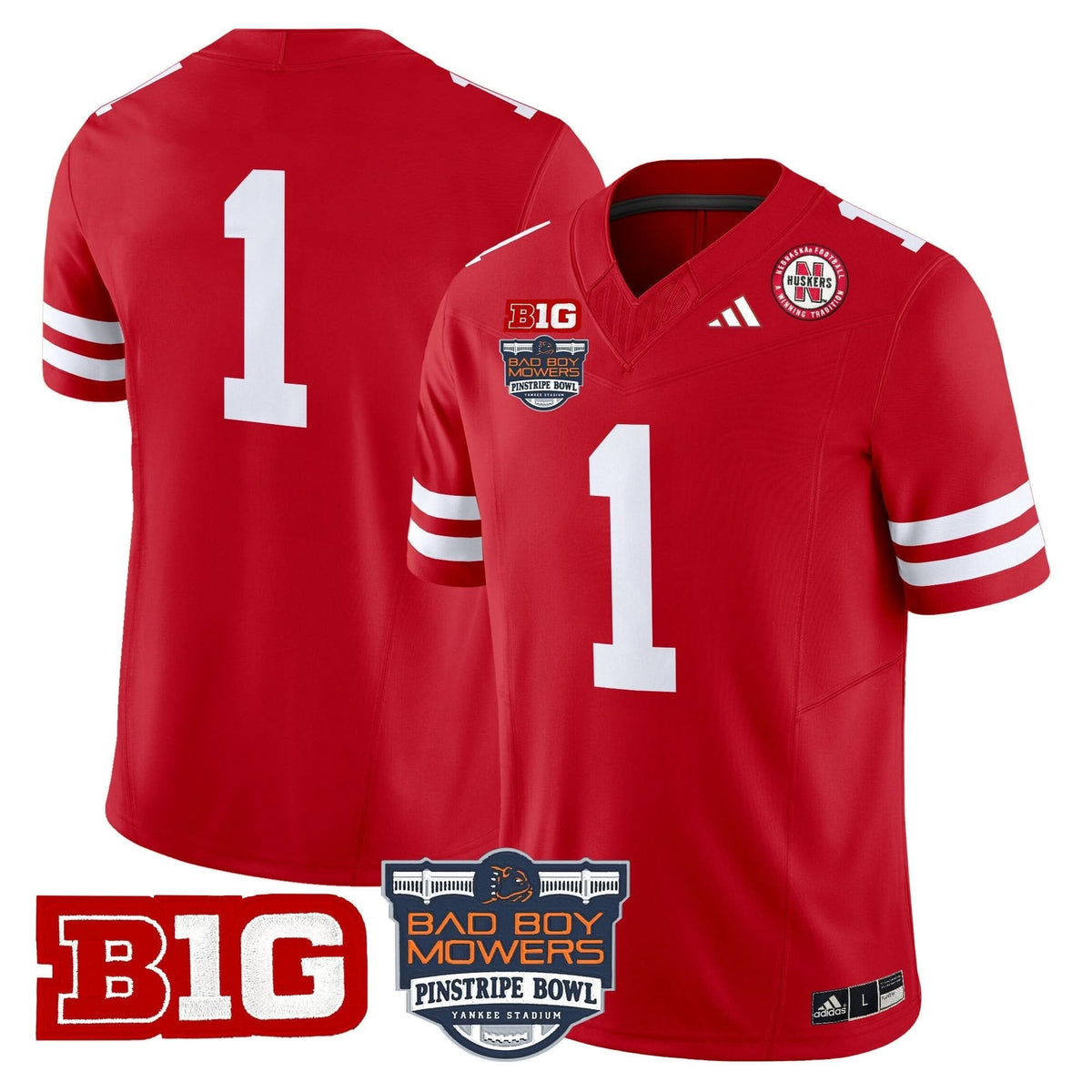 NC 2025 Pinstripe Bowl Patch Vapor Limited Jersey
