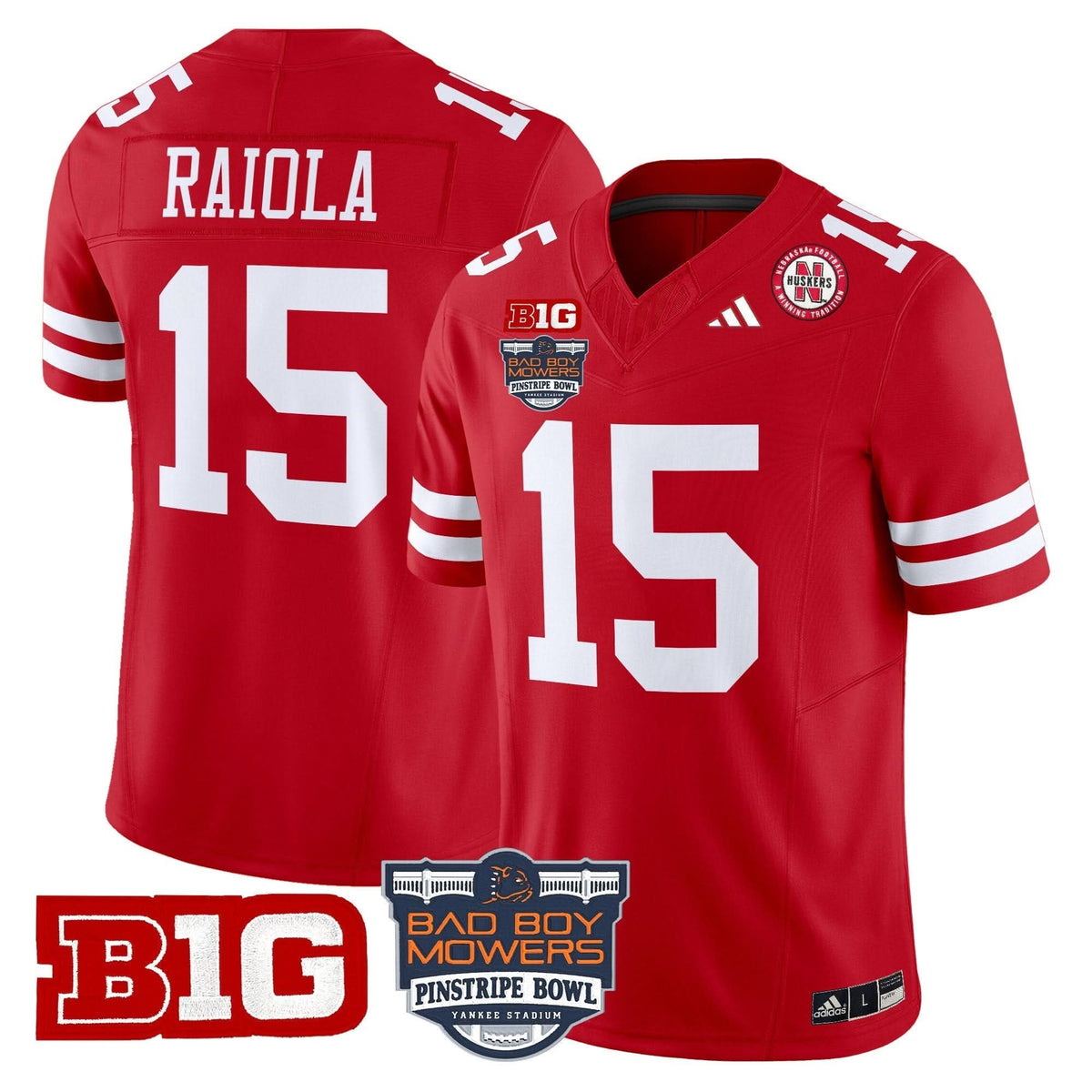NC 2025 Pinstripe Bowl Patch Vapor Limited Jersey