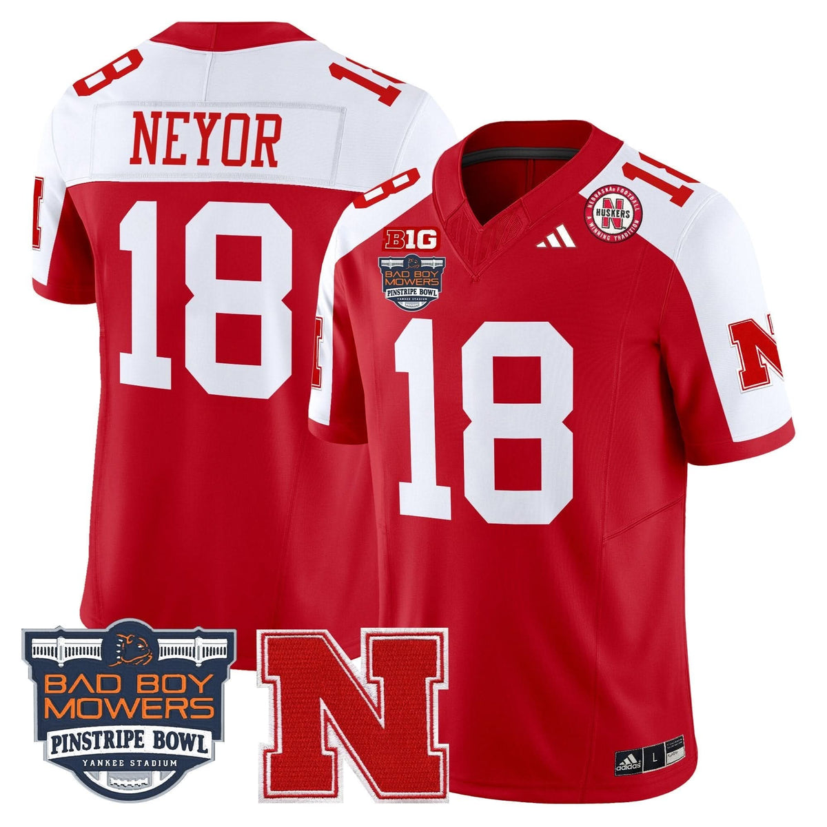 NC 2025 Pinstripe Bowl Patch Vapor Limited Jersey
