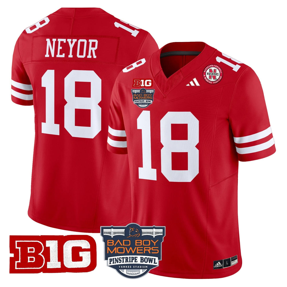 NC 2025 Pinstripe Bowl Patch Vapor Limited Jersey