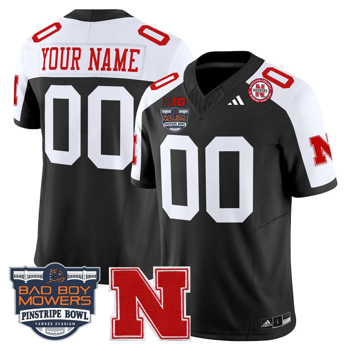 NC 2025 Pinstripe Bowl Patch Vapor Limited Custom Jersey