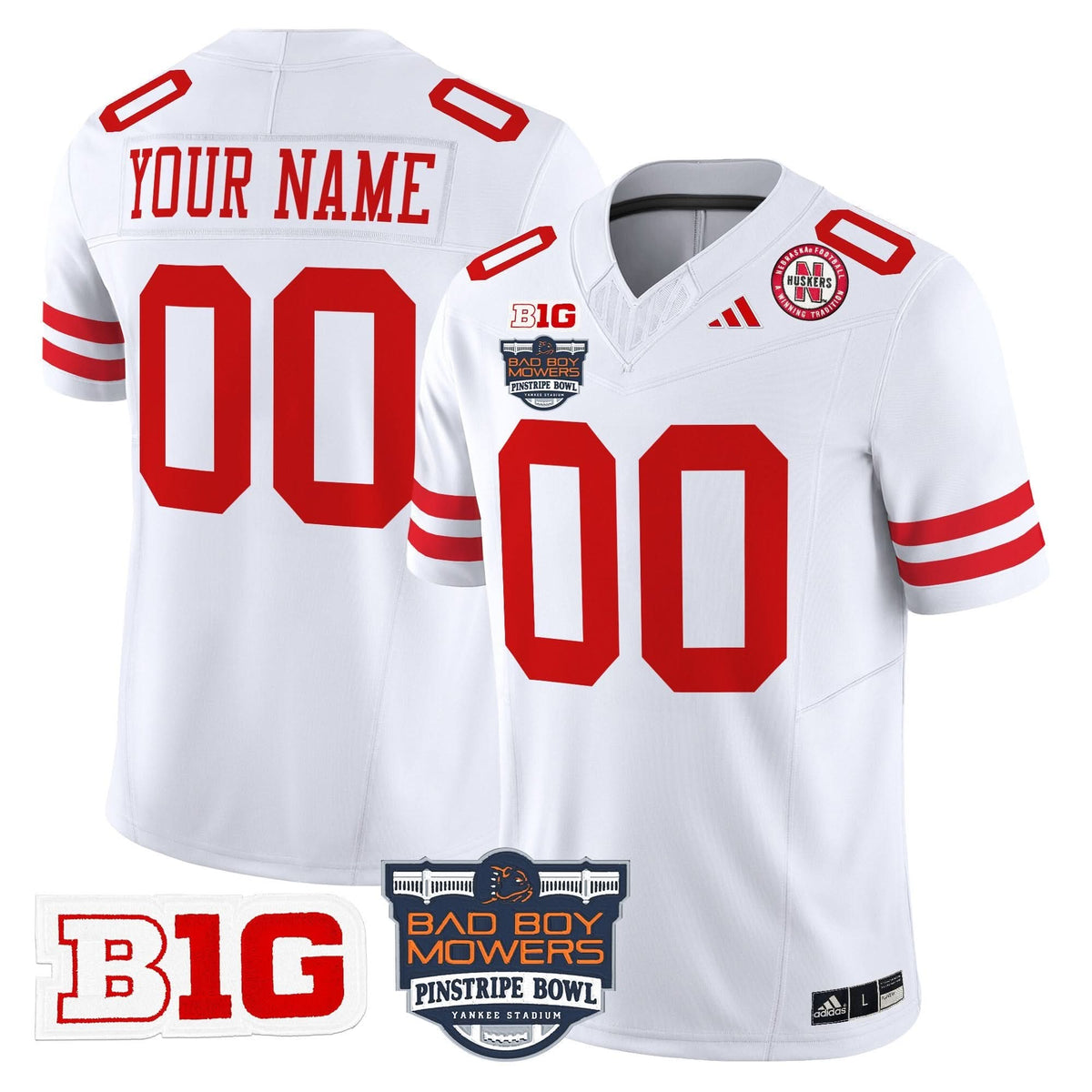 NC 2025 Pinstripe Bowl Patch Vapor Limited Custom Jersey