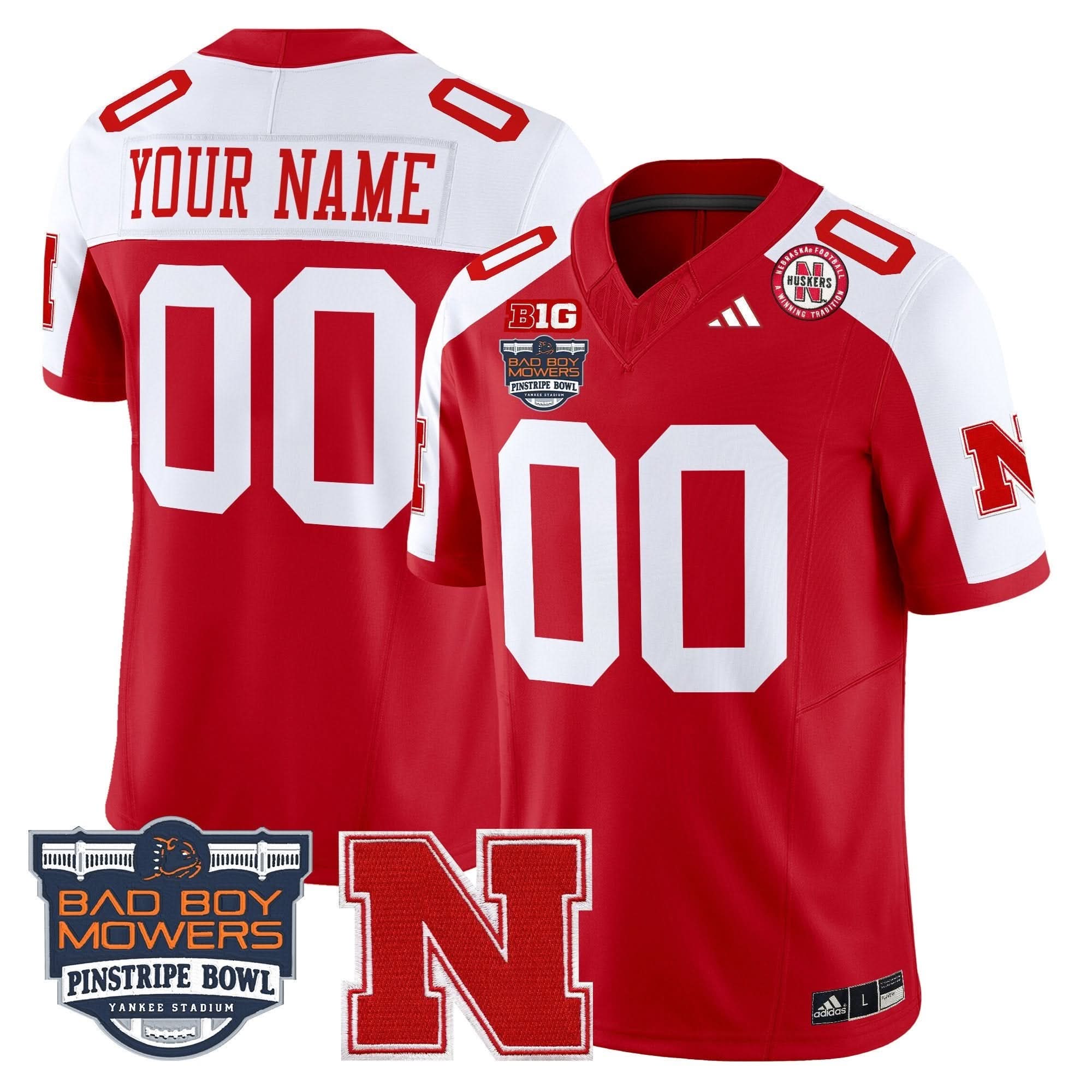 NC 2025 Pinstripe Bowl Patch Vapor Limited Custom Jersey