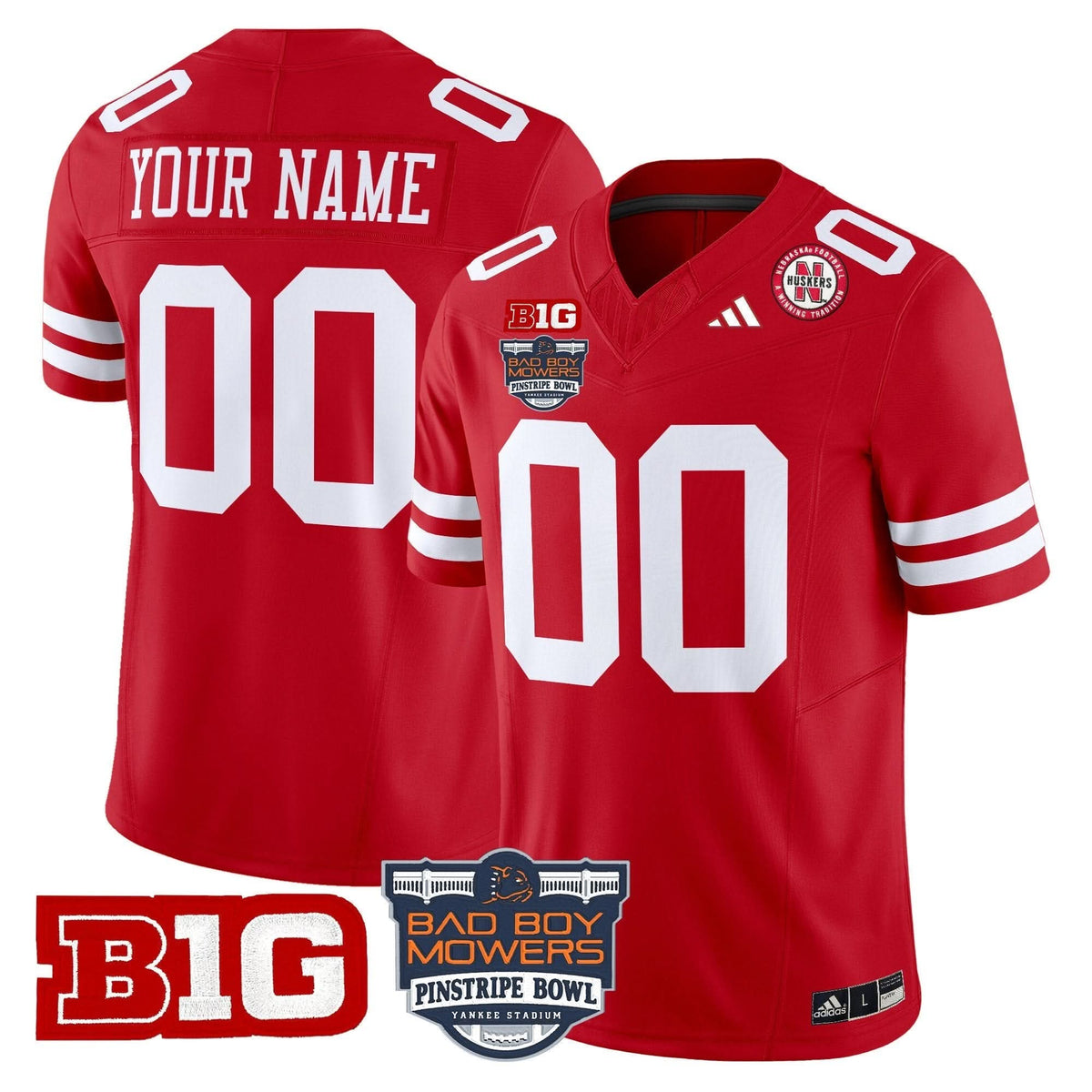 NC 2025 Pinstripe Bowl Patch Vapor Limited Custom Jersey