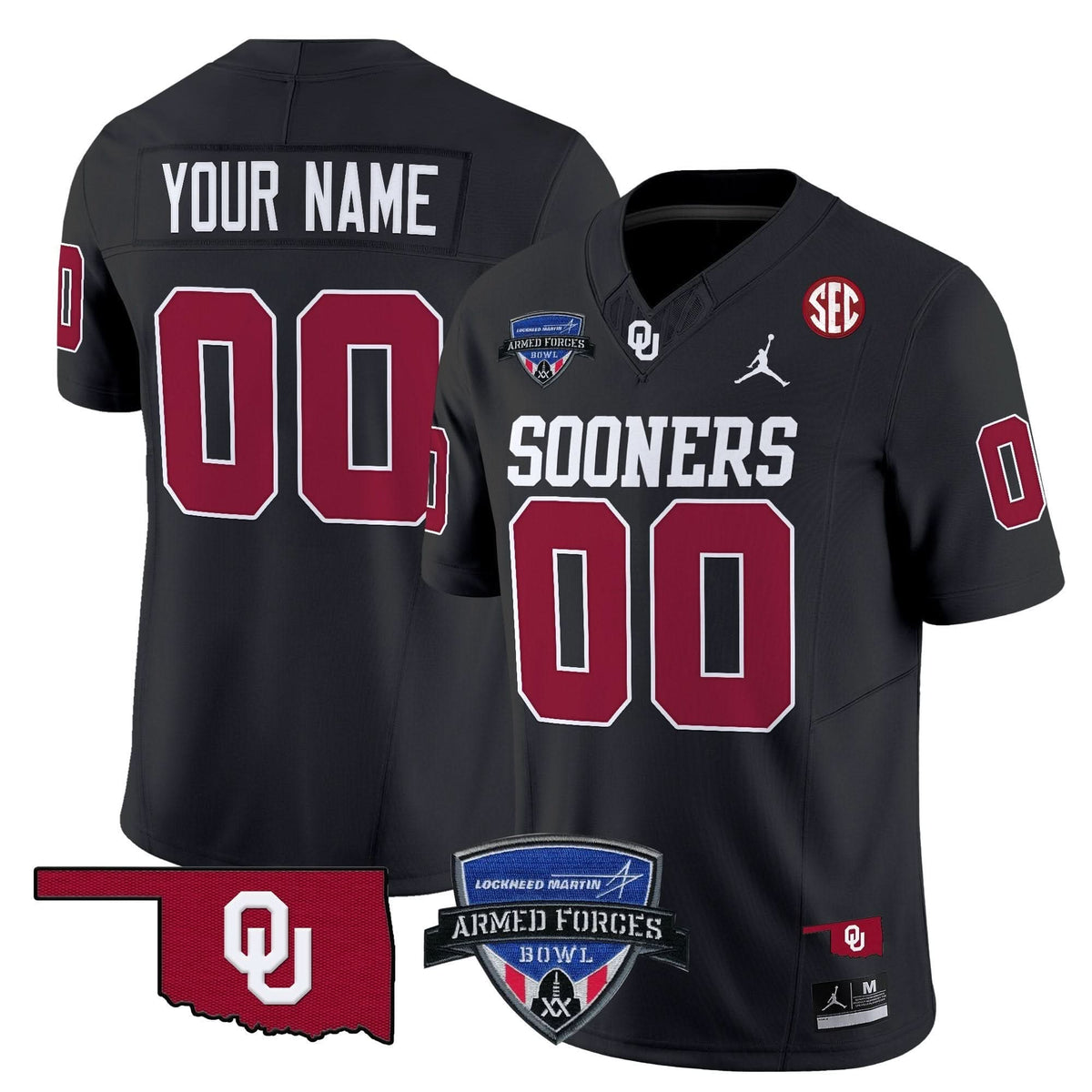 OS 2025 Armed Forces Bowl Patch Vapor Limited Custom Jersey