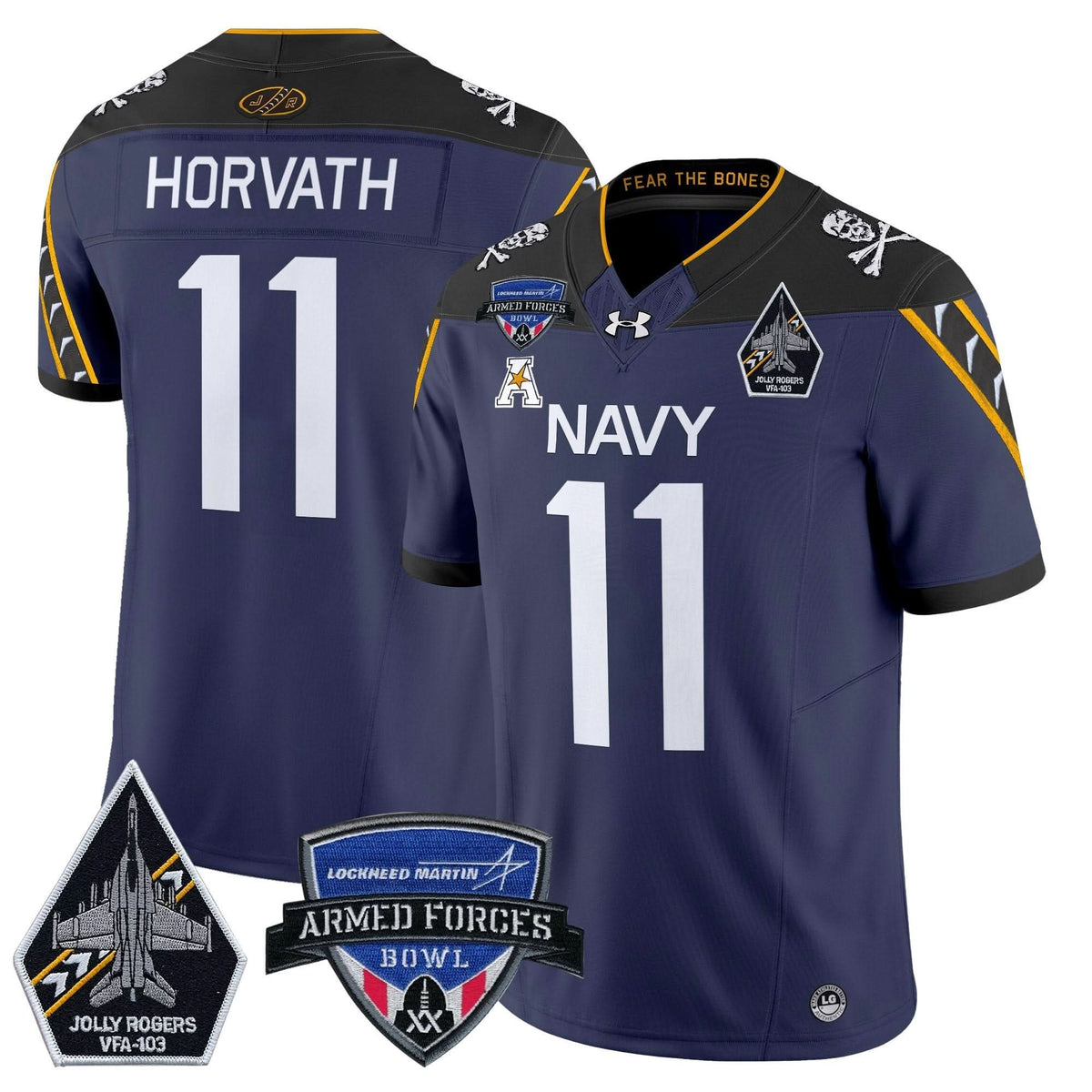 NM 2025 Armed Forces Bowl Patch Vapor Limited Jersey