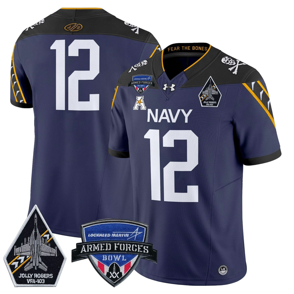 NM 2025 Armed Forces Bowl Patch Vapor Limited Jersey