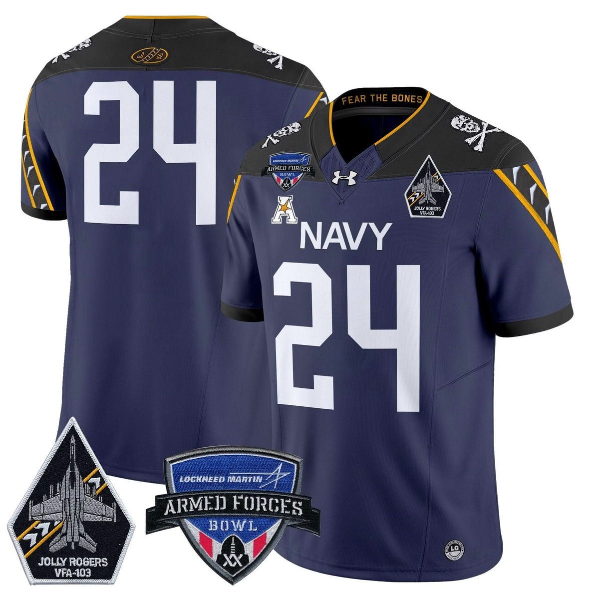 NM 2025 Armed Forces Bowl Patch Vapor Limited Jersey