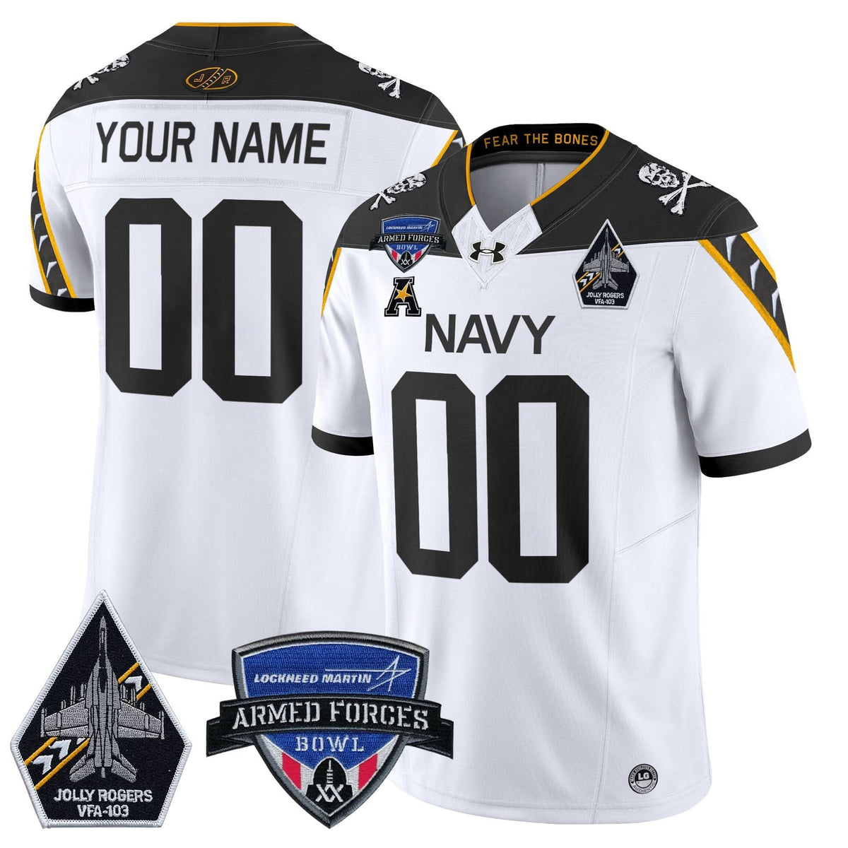 NM 2025 Armed Forces Bowl Patch Vapor Limited Custom Jersey