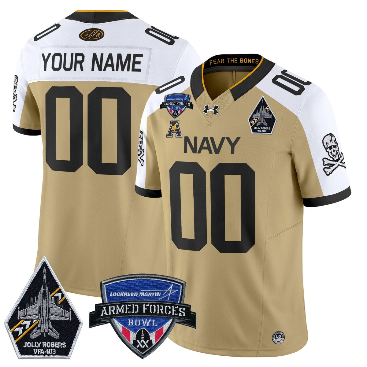 NM 2025 Armed Forces Bowl Patch Vapor Limited Custom Jersey