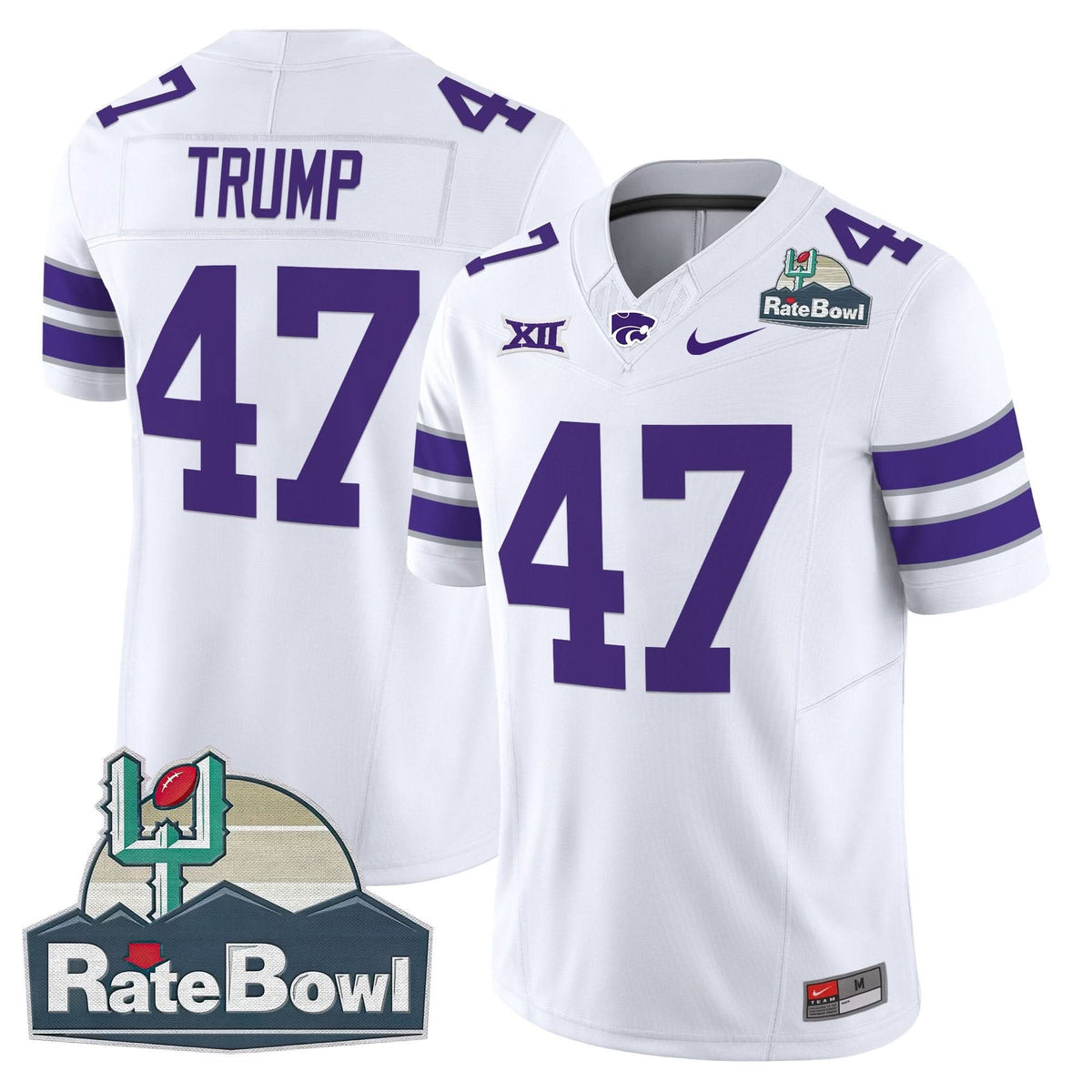 Kansas State Wildcats 2025 Rate Bowl Patch Vapor Limited Jersey