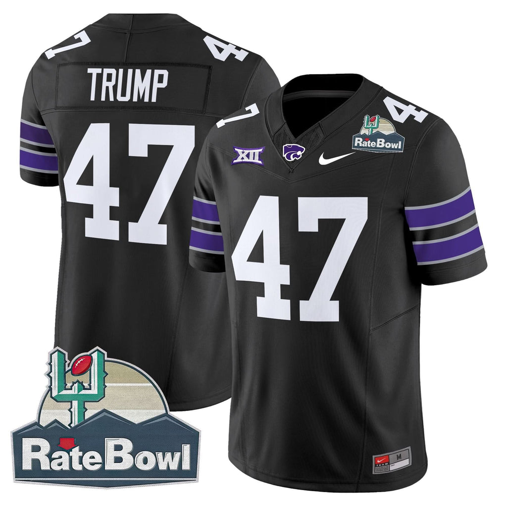 Kansas State Wildcats 2025 Rate Bowl Patch Vapor Limited Jersey