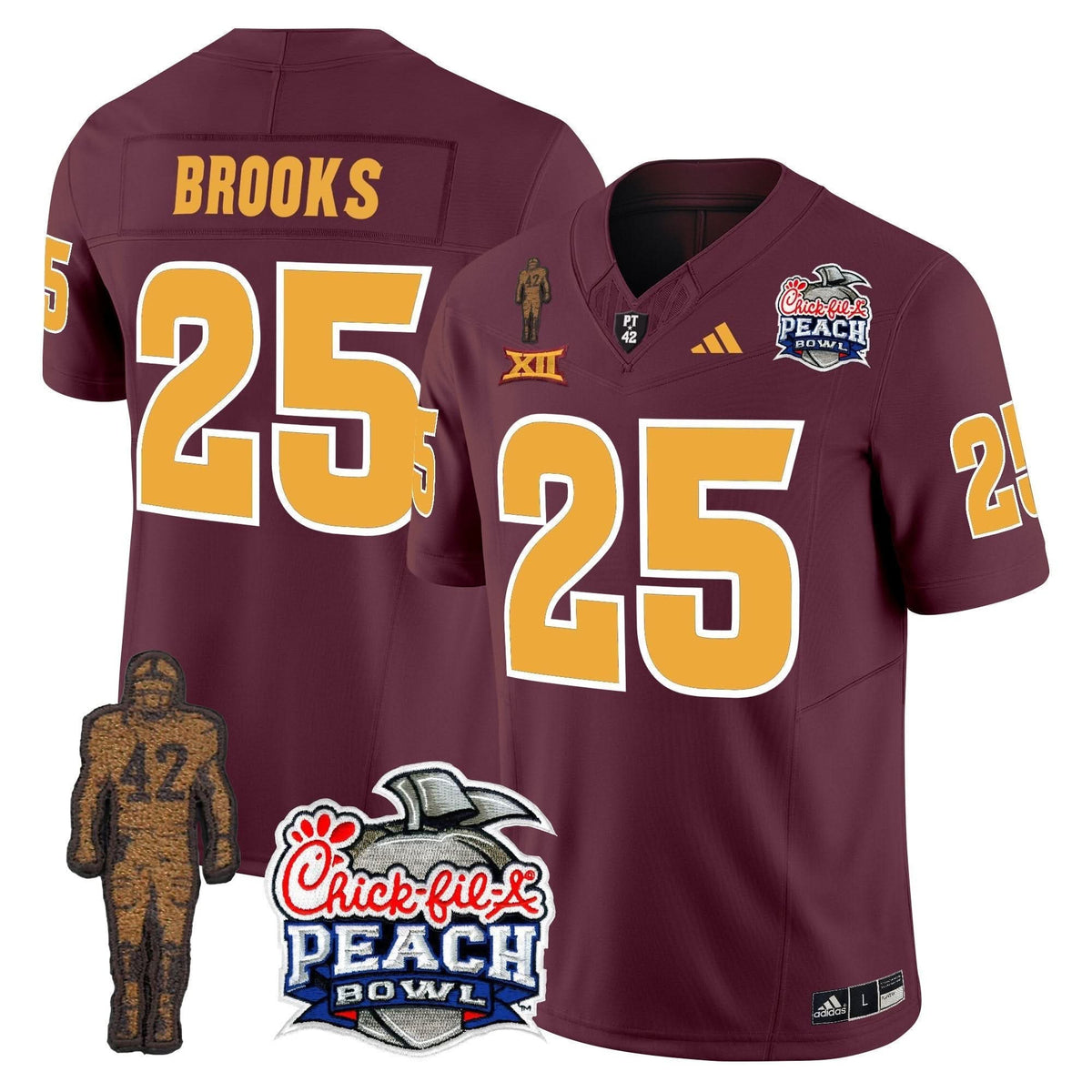 SD Pat Tillman & Peach Bowl Patch Vapor Limited Jersey