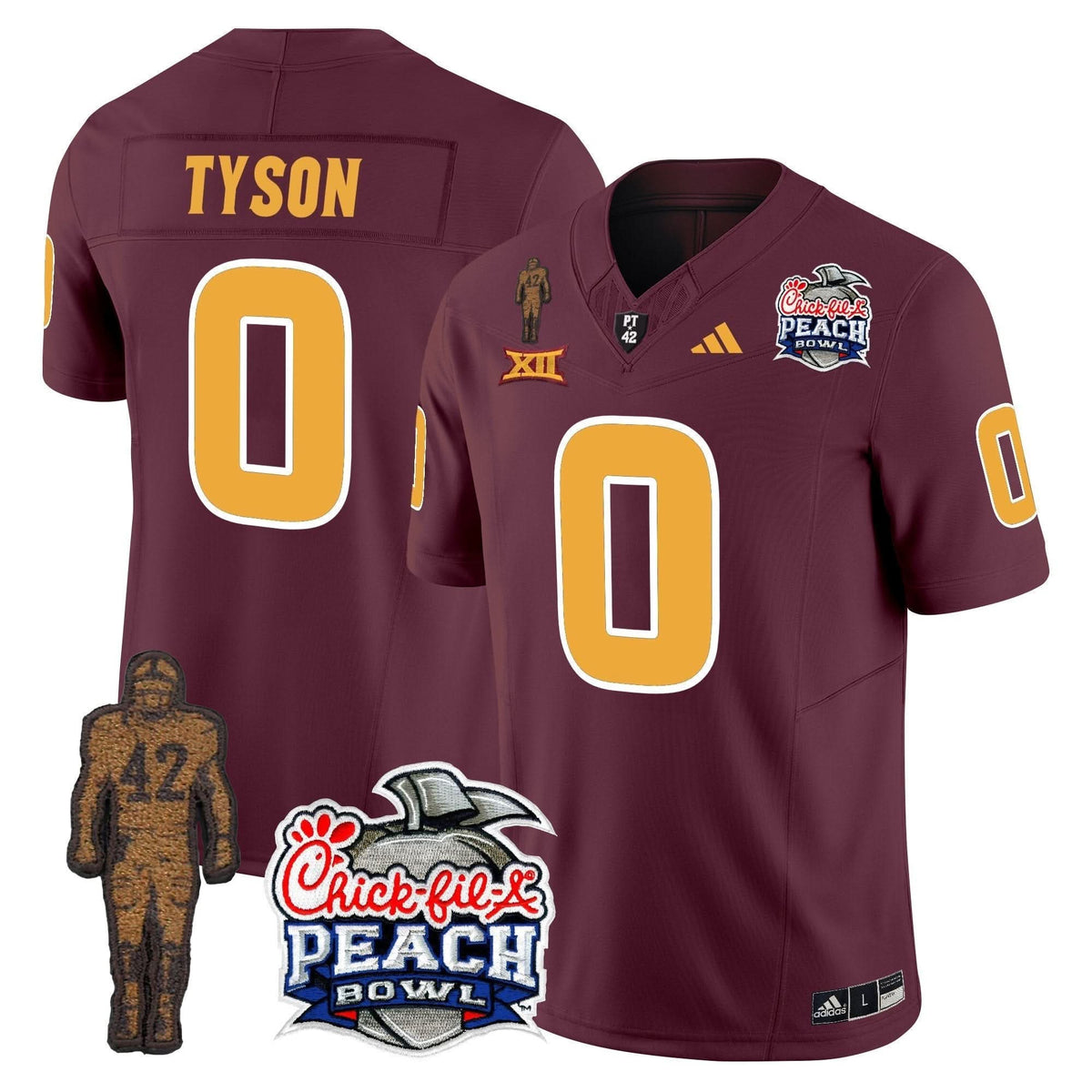 SD Pat Tillman & Peach Bowl Patch Vapor Limited Jersey