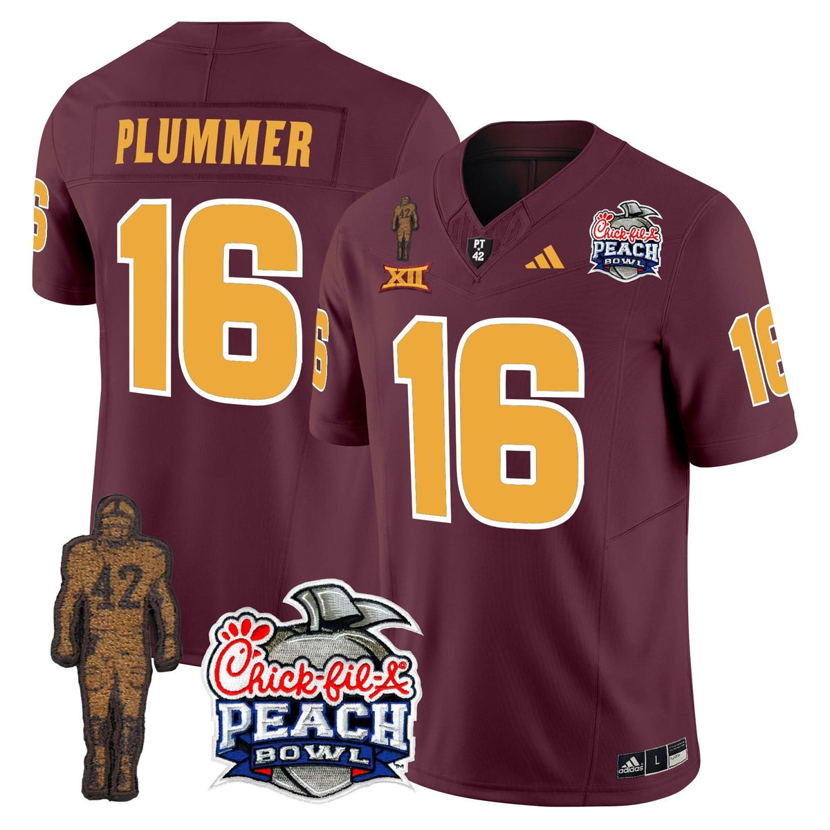 SD Pat Tillman & Peach Bowl Patch Vapor Limited Jersey