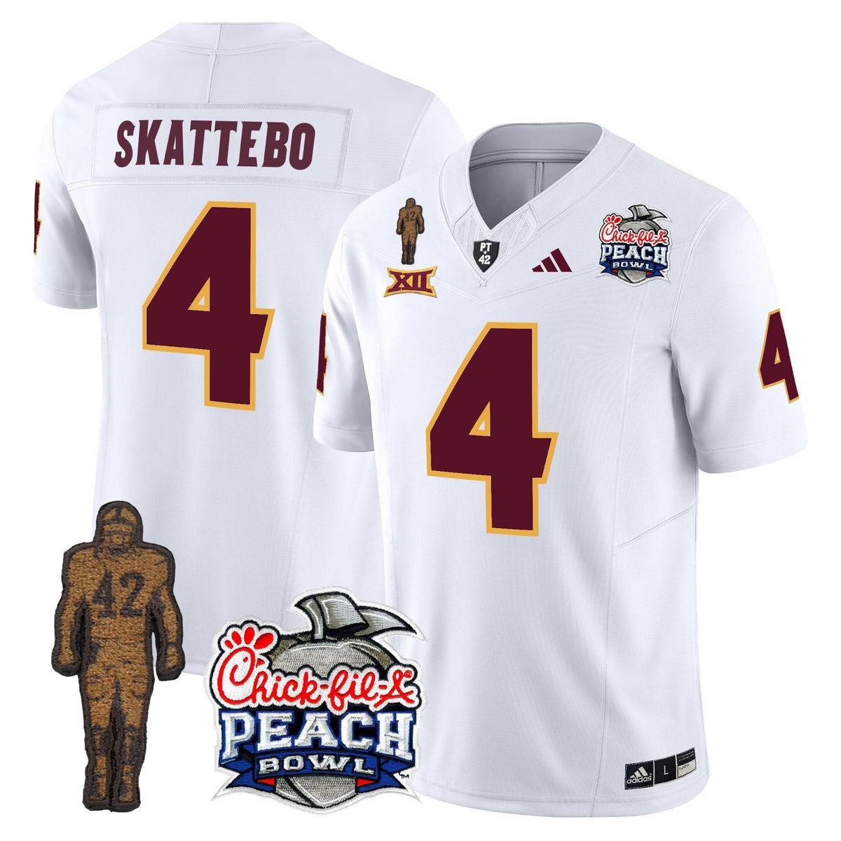 SD Pat Tillman & Peach Bowl Patch Vapor Limited Jersey