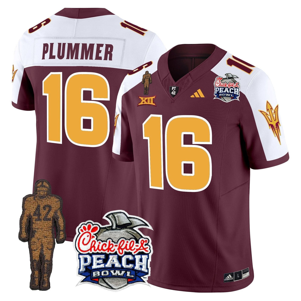 SD Pat Tillman & Peach Bowl Patch Vapor Limited Jersey