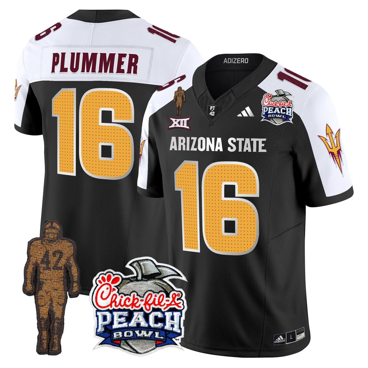 SD Pat Tillman & Peach Bowl Patch Vapor Limited Jersey V2