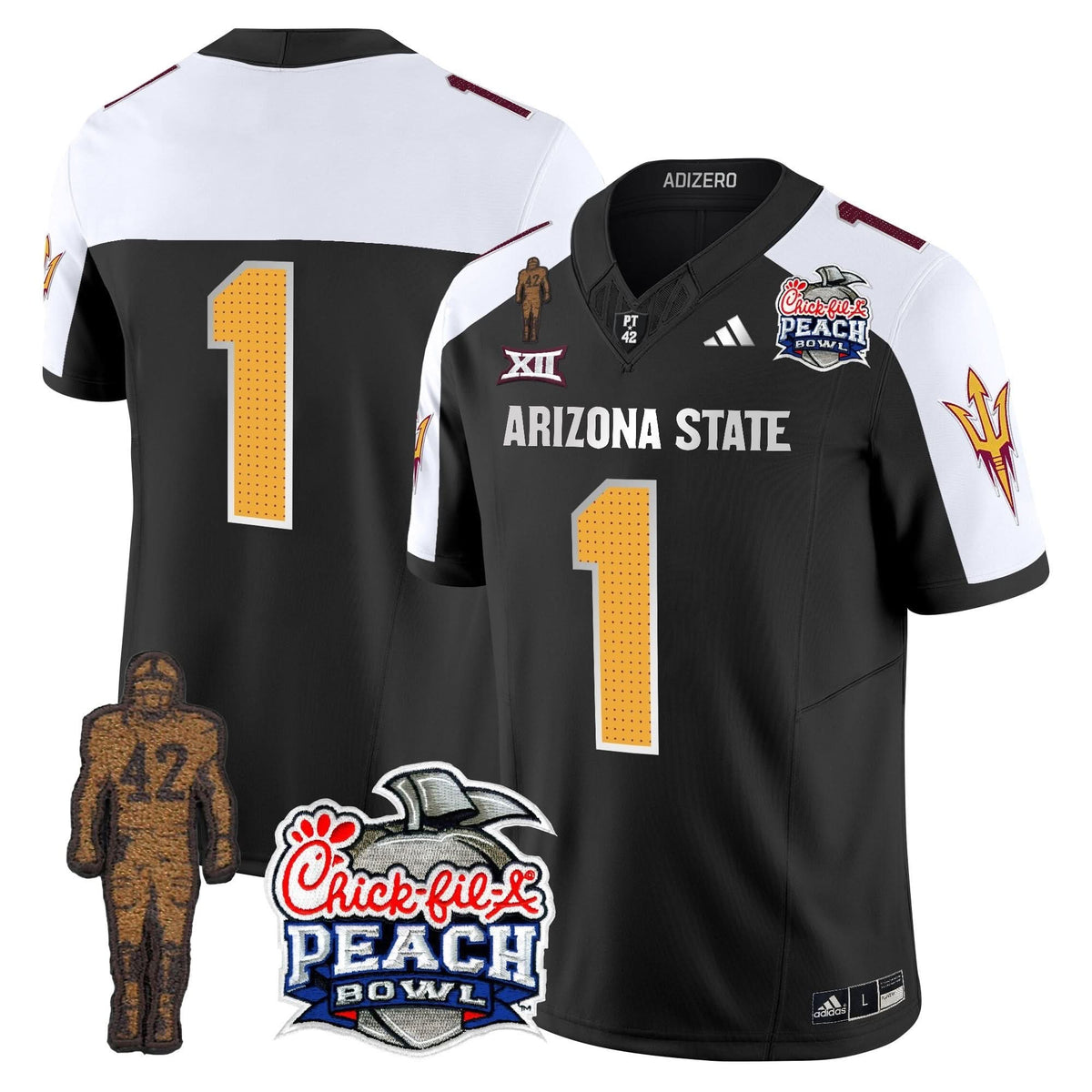 SD Pat Tillman & Peach Bowl Patch Vapor Limited Jersey V2