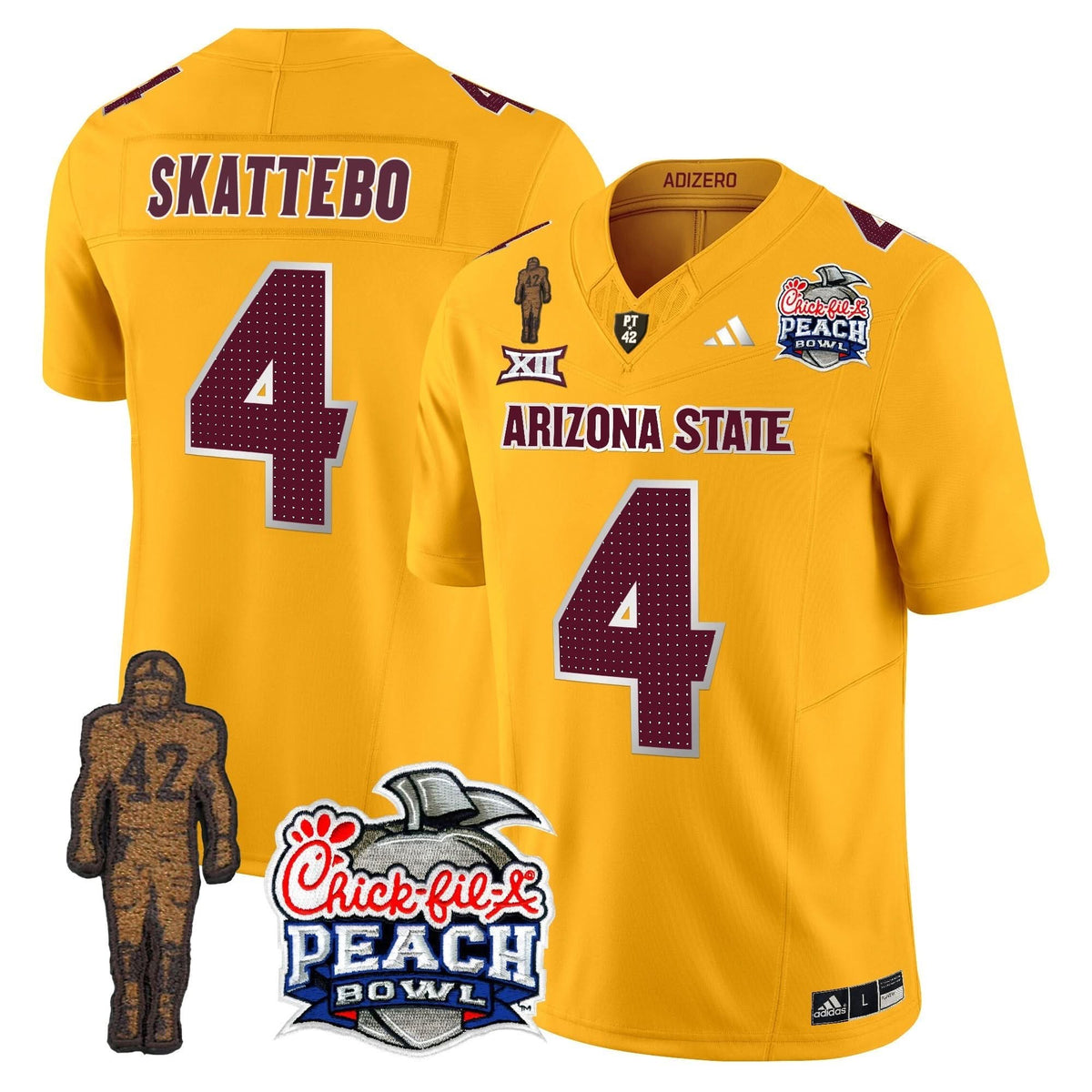 SD Pat Tillman & Peach Bowl Patch Vapor Limited Jersey V2