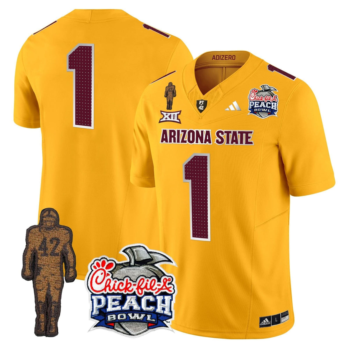 SD Pat Tillman & Peach Bowl Patch Vapor Limited Jersey V2