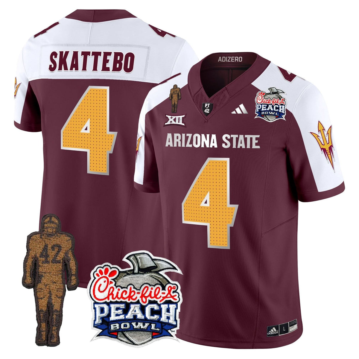 SD Pat Tillman & Peach Bowl Patch Vapor Limited Jersey V2